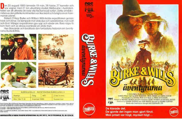 BURKE & WILLS - ÄVENTYRARNA (vhs)