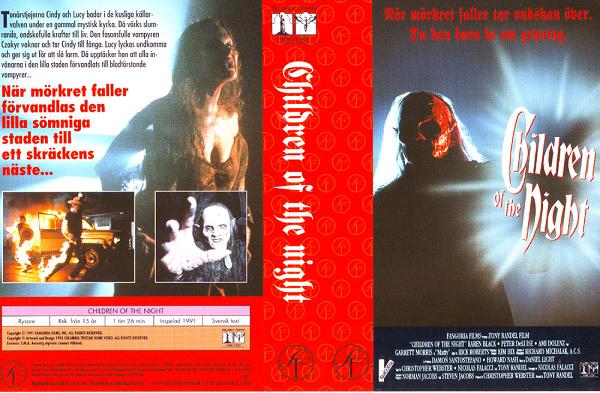 CHILDREN OF THE NIGHT (vhs-omslag)