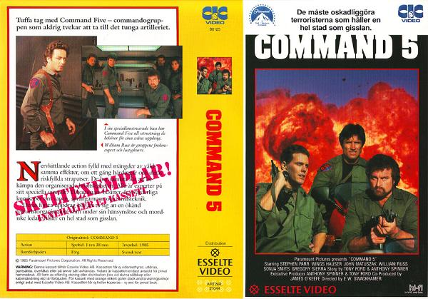 COMMANDO 5 (Vhs-Omslag)