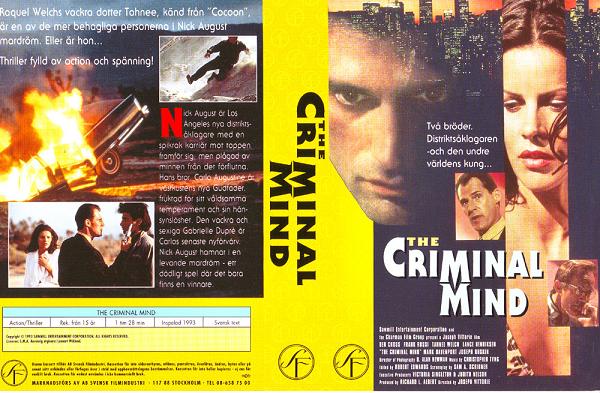 CRIMINAL MIND (vhs-omslag)