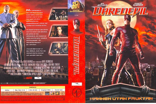 DAREDEVIL (vhs-omslag)