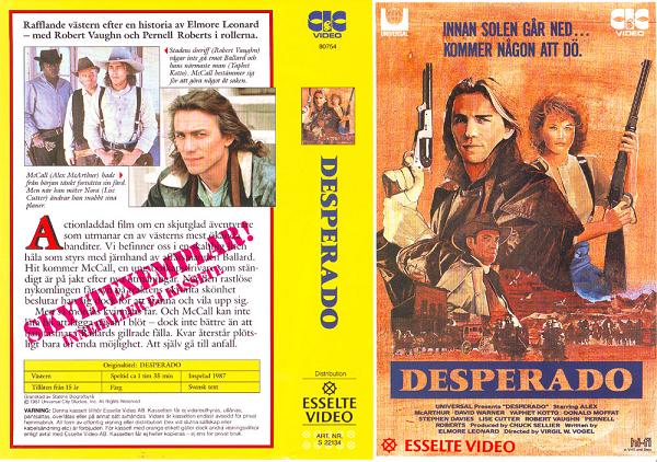 DESPERADO (Vhs-Omslag)