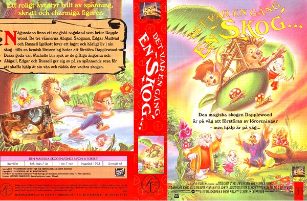 DET VAR EN GÅNG EN SKOG (vhs-omslag)