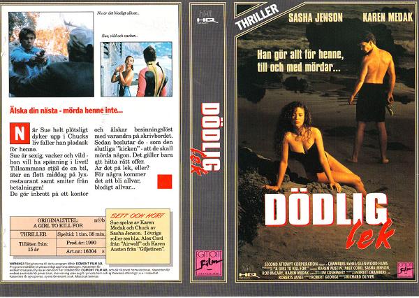 DÖDLIG LEK (Vhs-Omslag)