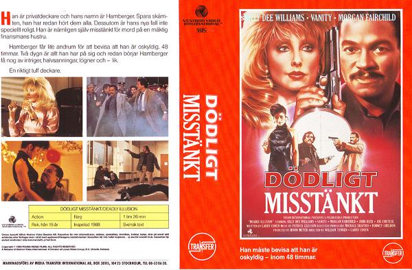 DÖDLIGT MISSTÄNKT (vhs-omslag)