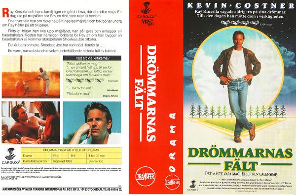 DRÖMMARNAS FÄLT (vhs-omslag)