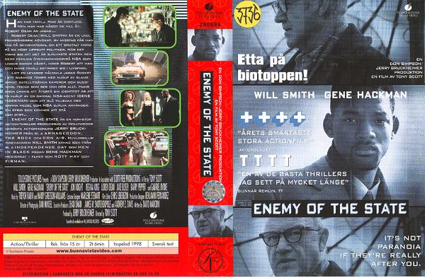 ENEMY OF THE STATE (vhs-omslag)