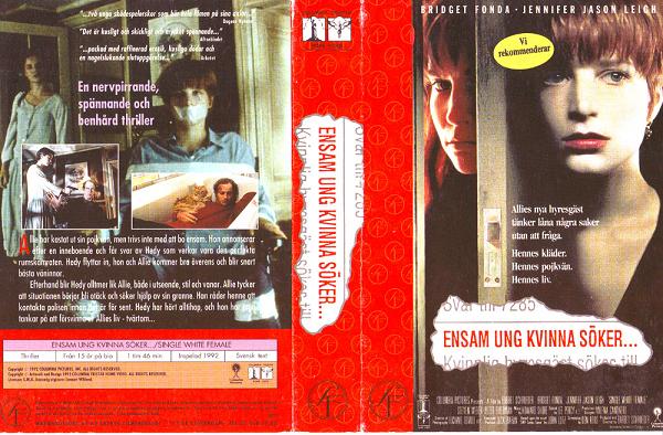 ENSAM UNG KVINNA SÖKER (vhs)