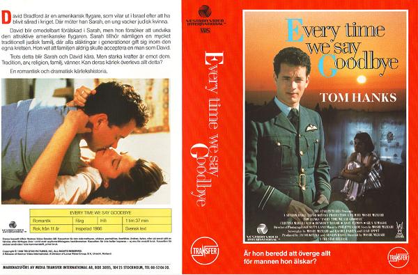 EVERY TIME WE SAY GOODBYE (vhs-omslag)