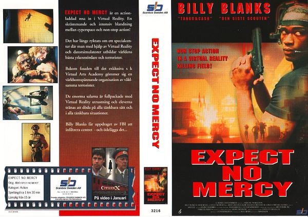 EXPECT NO MERCY (vhs-omslag)