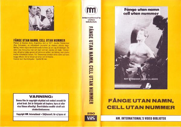 290 FÅNGE UTAN NAMN, CELL UTAN NUMMER  (VHS)