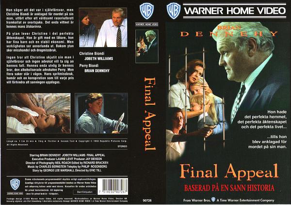 FINAL APPEAL (vhs-omslag)