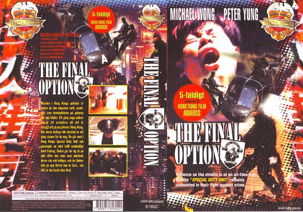 FINAL OPTION (vhs-omslag)