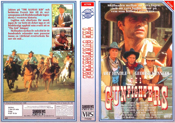 GUNSFIGHTERS (vhs-omslag)