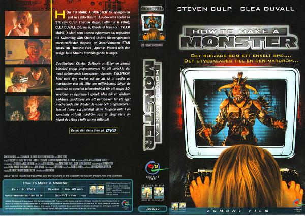HOW TO MAKE A MONSTER (Vhs-Omslag)