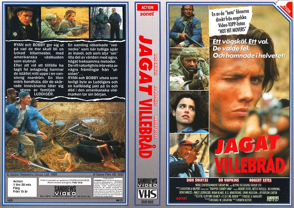 JAGAT VILLEBRÅD (vhs-omslag)