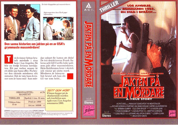 JAKTEN PÅ EN MÖRDARE (Vhs-Omslag)