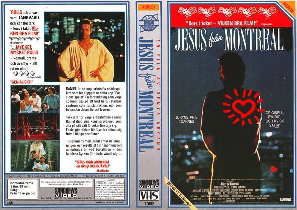 JESUS FRÅN MONTREAL (vhs-omslag)