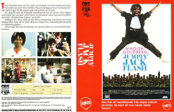 JUMPIN' JACK FLASH (vhs-omslag)