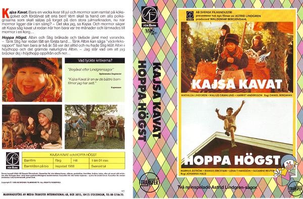 KAJSA KAVAT OCH HOPPA HÖGST (vhs-omslag)