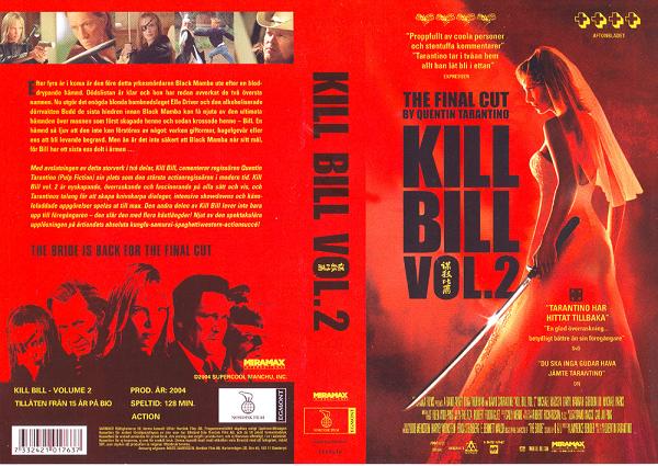 KILL BILL 2  (Vhs-Omslag)