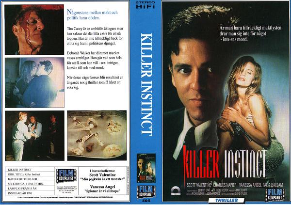 KILLER INSTINCT (Vhs-Omslag)