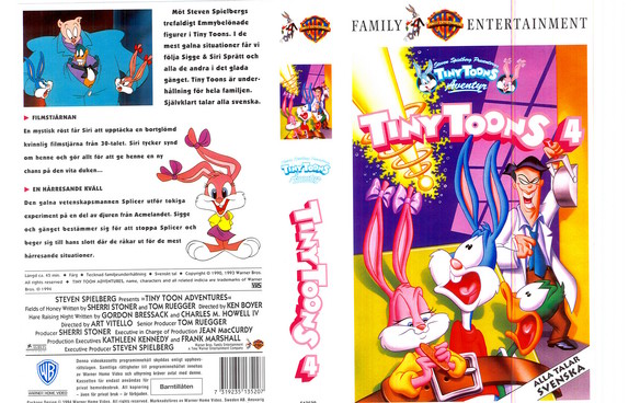 TINY TOONS 4 (vhs-omslag)