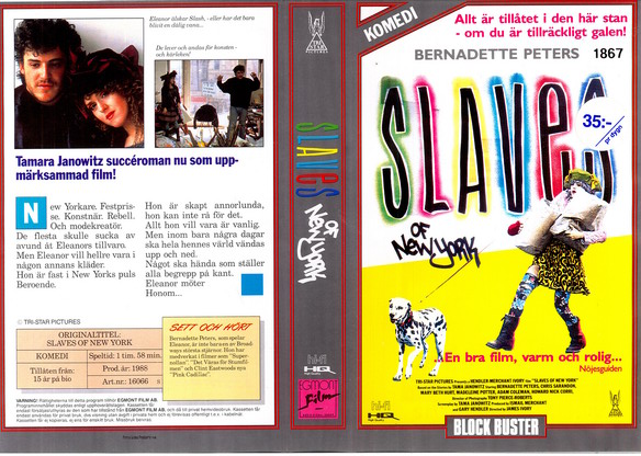 SLAVES OF NEW YORK (Vhs-Omslag)