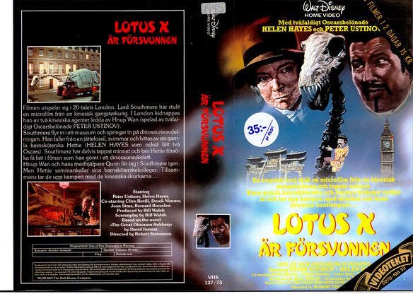 137/73 LUTOS X ÄR FÖRSVUNNEN (VHS)