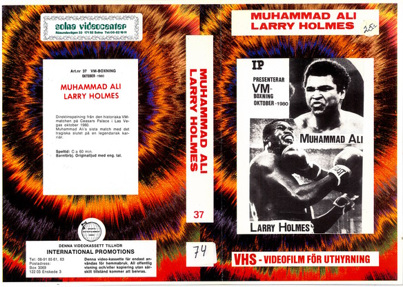 37 Muhammad Ali Mot Larry Holmes (VHS)