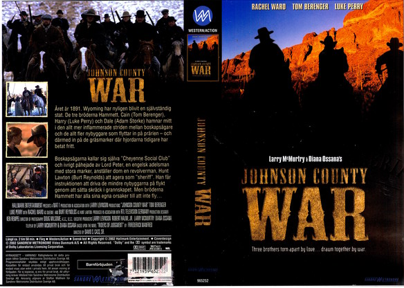 JOHNSON COUNTY WAR (vhs-omslag)