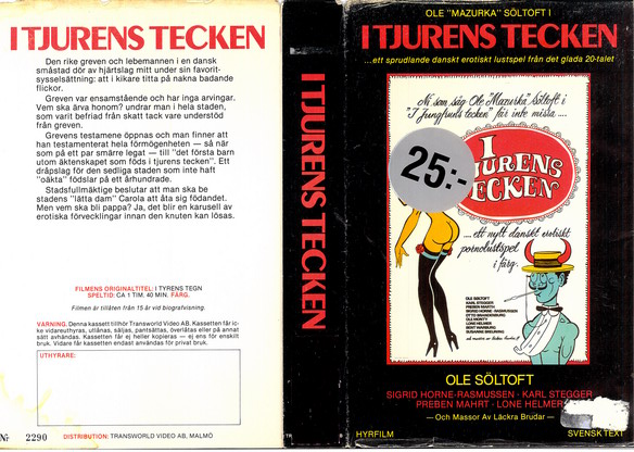 I TJURENS TECKEN (VHS)