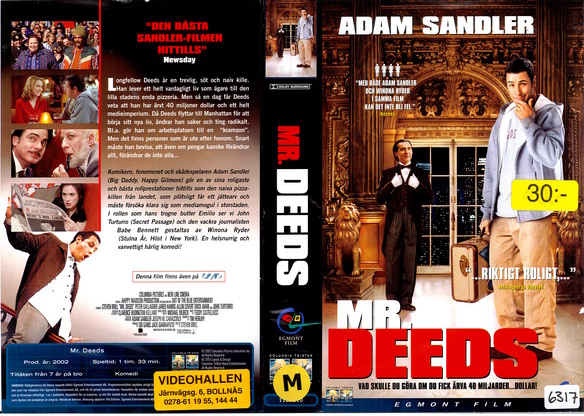 MR. DEEDS (VHS)