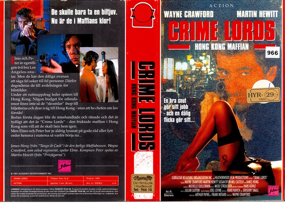 CRIME LORDS (Vhs-Omslag)