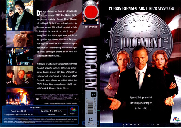 JUDGMENT (Vhs-Omslag)
