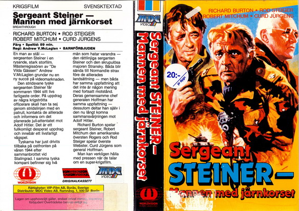 SERGEANT STEINER - MANNEN MED JÄRNKORSET (VHS)