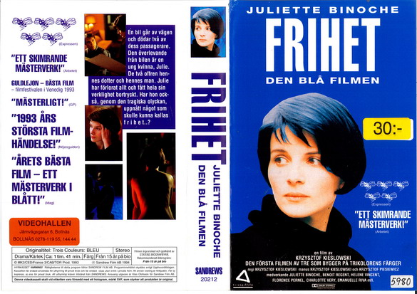 FRIHET - DEN BLÅ FILMEN (VHS)