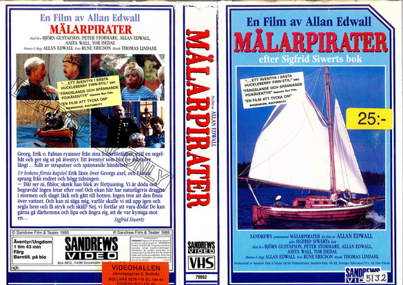 MÄLARPIRATER (vhs-omslag)