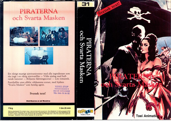 034 (31) PIRATERNA OCH SVARTA MASKEN (VHS)