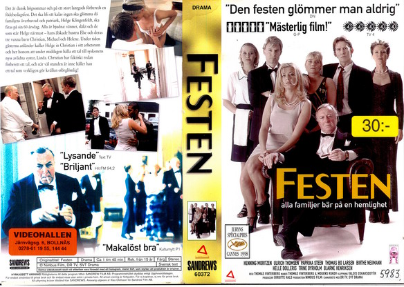 FESTEN (vhs-omslag)
