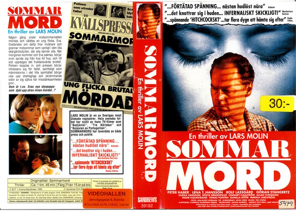 SOMMARMORD (vhs-omslag)