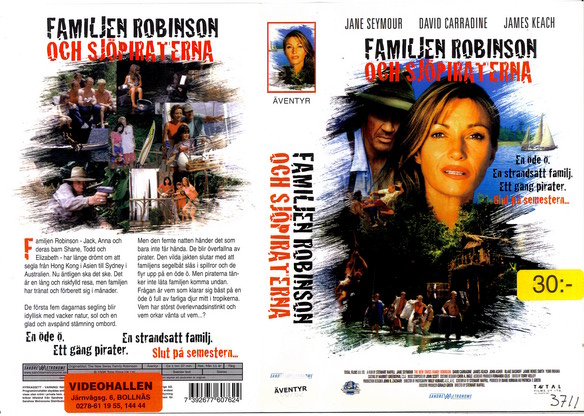 FAMILJEN ROBINSSON OCH SJÖPIRATERNA (vhs-omslag)