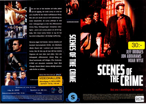 SCENES OF THE CRIME (Vhs-Omslag)