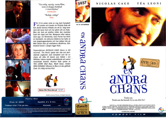 EN ANDRA CHANS (Vhs-Omslag)