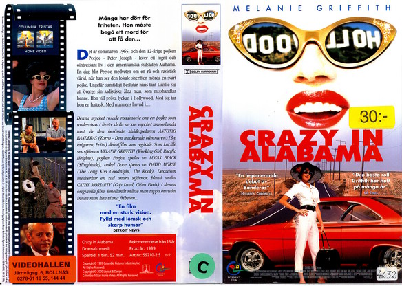 CRAZY IN ALABAMA (Vhs-Omslag)