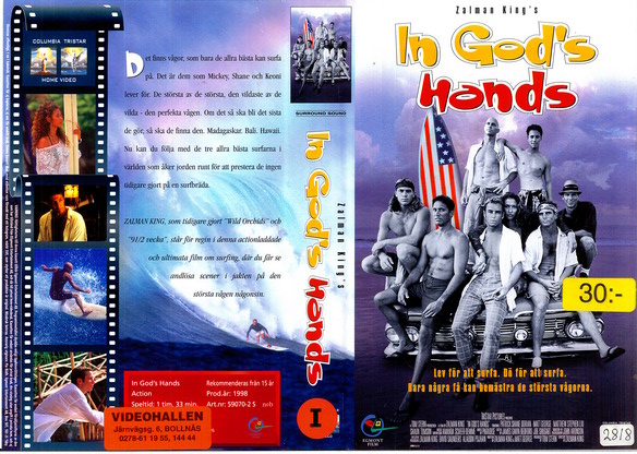 IN GOD'S HANDS (Vhs-Omslag)
