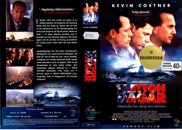 TRETTON DAGAR (Vhs-Omslag)