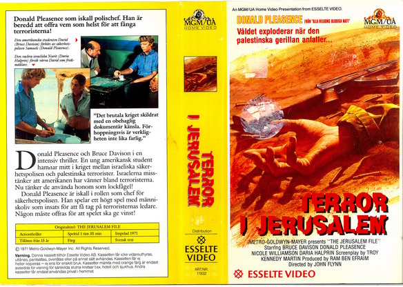 TERROR I JERUSALEM (Vhs-Omslag)