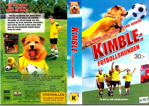 KIMBLE:FOTBOLLSHUNDEN (Vhs-Omslag)