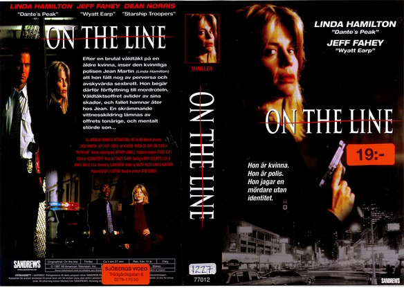 ON THE LINE (vhs-omslag)